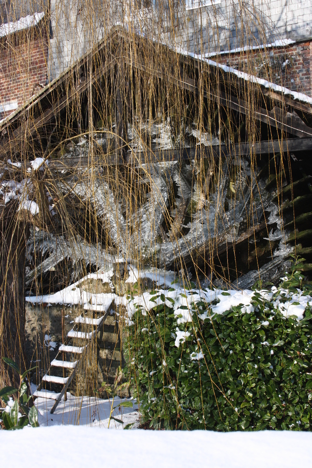 Moulin de la Halle sous la glace